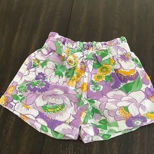 Janie and Jack floral shorts with pocket. New with tags.